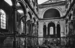 historické foto vybombardované synagogy
