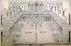 plán sedadel v přízemí a na galeriích