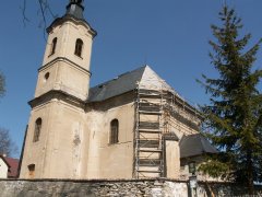 pohled zepředu zprava - oprava střechy