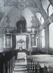 historické foto interiéru synagogy
