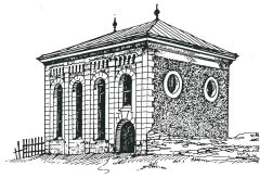 kresba synagogy