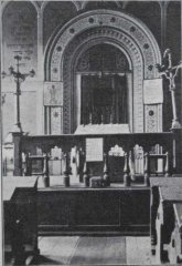 historické foto interiéru synagogy