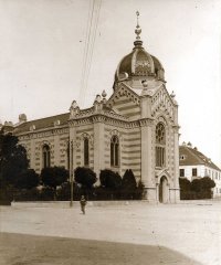 historické foto synagogy