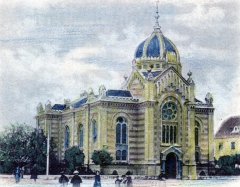 historické foto synagogy