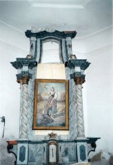 oltář sv. Notburgy v kapli - oltářní obraz