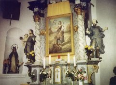 oltář sv. Notburgy v kapli