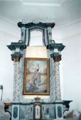 oltář sv. Notburgy v kapli - oltářní obraz