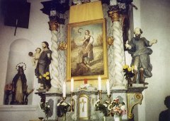 oltář sv. Notburgy v kapli