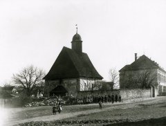 historické foto původního kostela