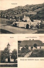 historické foto kaple (vlevo dole)