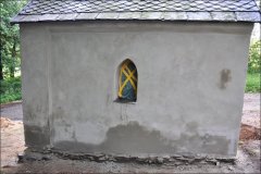 pohled zprava - oprava omítek