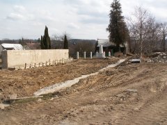 oprava ohradní zdi okolo kostela