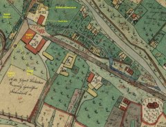 výřez z katastrální mapy z roku 1833