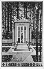 kaple na pamětní pohlednici