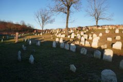 náhrobky na hřbitově