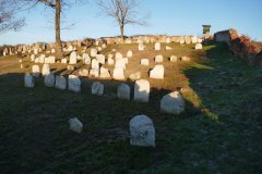 náhrobky na hřbitově