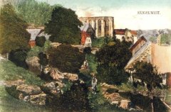 dobová pohlednice s motivem kostela