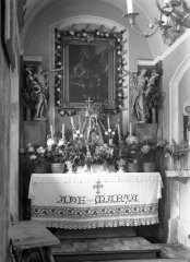 historické foto interiéru kaple