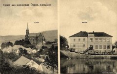 starší foto kostela (vlevo)