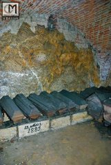 ostatky z hrobky kaple přeneseny dne 13.3.1885 do krypty pod kostelem sv. Kříže