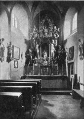 historické foto interiéru kaple