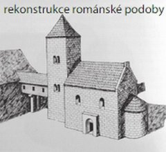 rekonstrukce románské podoby kostela