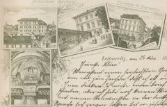 dobová pohlednice s motivem kostela