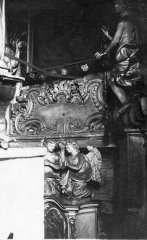 historické foto interiéru kostela