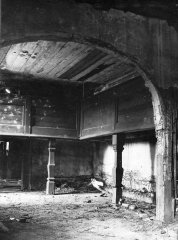 historické foto interiéru kostela - kruchta