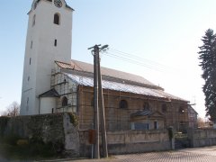 pohled zepředu zprava - oprava fasády