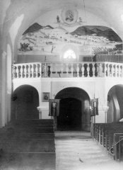 interiér kaple po opravě - kruchta