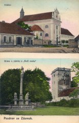 dobová pohlednice kláštera