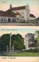 klášter na dobové pohlednici