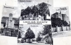historická pohlednice vsi s kapličkou (na horním snímku)