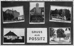 dobová pohlednice vsi s kapličkou