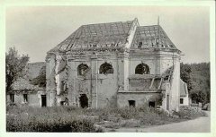 kostel po ruském bombardování