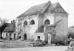 kostel po ruském bombardování