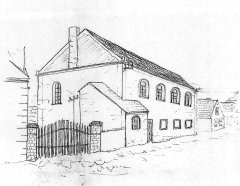 kresba synagogy