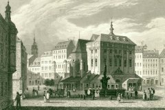 kresba kostela, podle C. Würbsova ryl J. Poppel