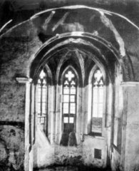 historické foto interiéru kostela
