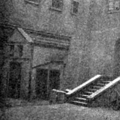 historické foto kaple (vlevo) - detail