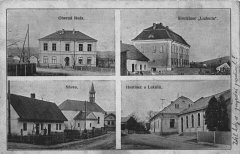 historické foto kaple na okenkové pohlednici (vlevo dole)