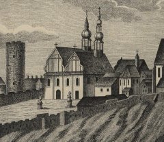 kresba kostela