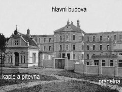 historické foto kaple (vlevo)