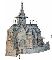 kresba kaple od Philippa van den Bossche