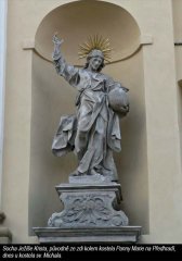 socha Ježíše Krista původem z kostela Panny Marie