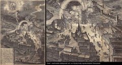 kresba kostela (označen číslicí 6) na Bakalářských tezích Matyáše Schmidta - vpravo detail