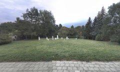 pohled na hřbitov
