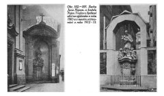 historické foto kaple (vlevo)
