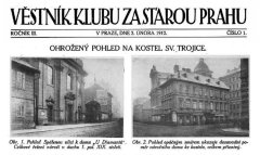 starší foto kaple z dobového tisku - Věstník Klubu za starou Prahu